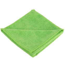 16" X 16" MICROFIBER GREEN TOWEL 4 PACK